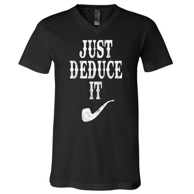 Just Deduce It Funny Retro V-Neck T-Shirt