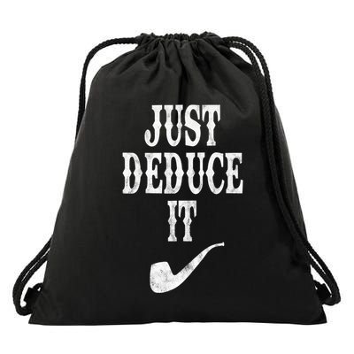 Just Deduce It Funny Retro Drawstring Bag