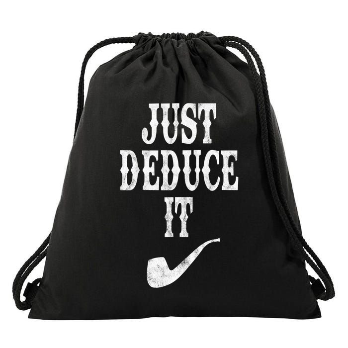Just Deduce It Funny Retro Drawstring Bag
