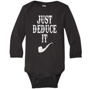 Just Deduce It Funny Retro Baby Long Sleeve Bodysuit