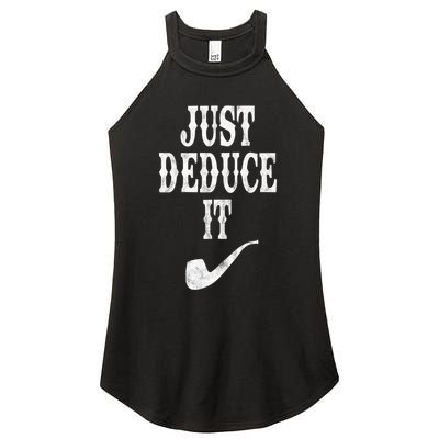 Just Deduce It Funny Retro Women's Perfect Tri Rocker Tank