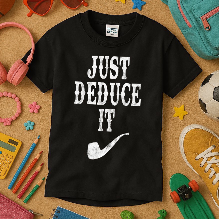 Just Deduce It Funny Retro Kids T-Shirt