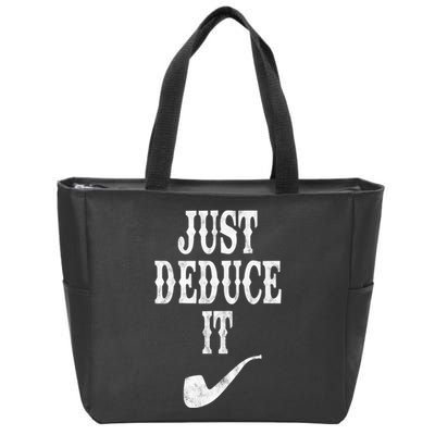 Just Deduce It Funny Retro Zip Tote Bag