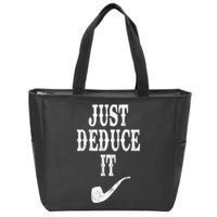 Just Deduce It Funny Retro Zip Tote Bag