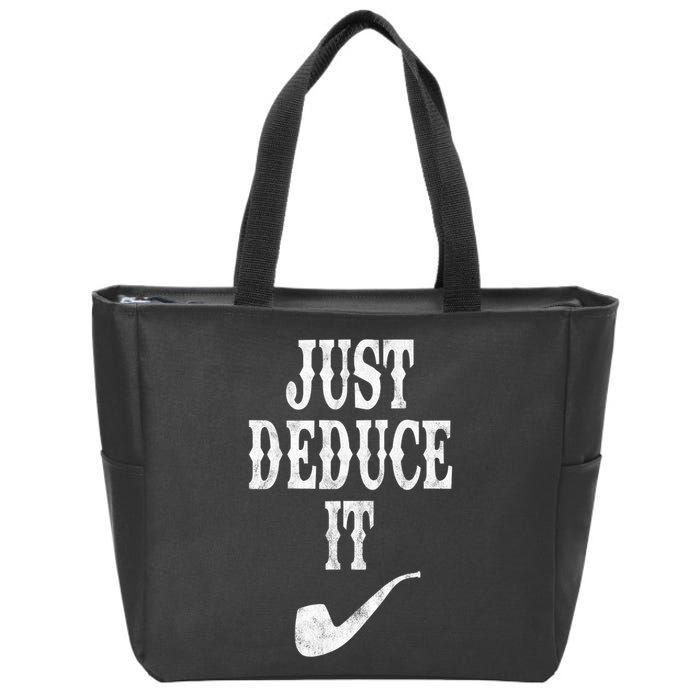 Just Deduce It Funny Retro Zip Tote Bag