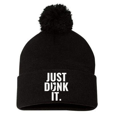 Just Dunk It Basketball Pom Pom 12in Knit Beanie