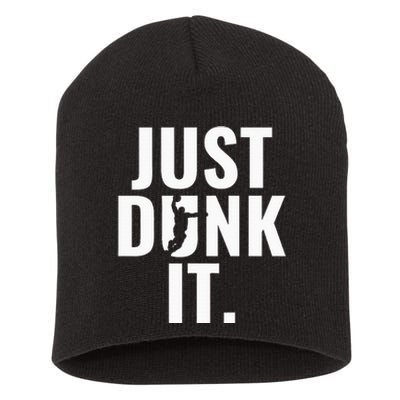 Just Dunk It Basketball Short Acrylic Beanie