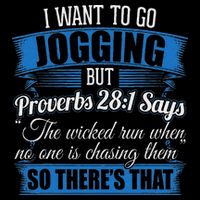 Jogging Design I I Wanted To Go Jogging But Proverbs 281 Button