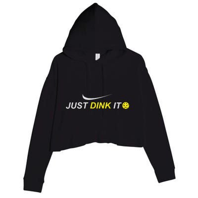 Just Dink It Pickleball Crop Fleece Hoodie