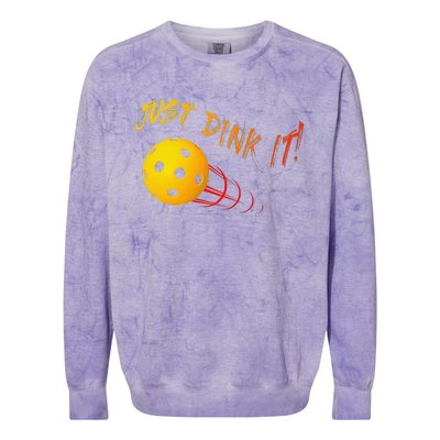 Just Dink It Funny Pickleball Colorblast Crewneck Sweatshirt