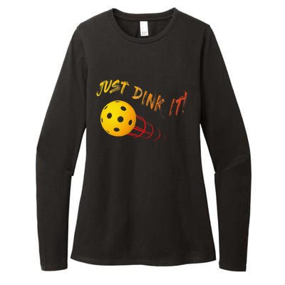 Just Dink It Funny Pickleball Womens CVC Long Sleeve Shirt