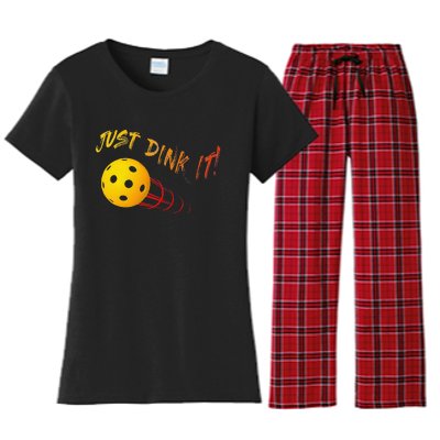 Just Dink It Funny Pickleball Women's Flannel Pajama Set