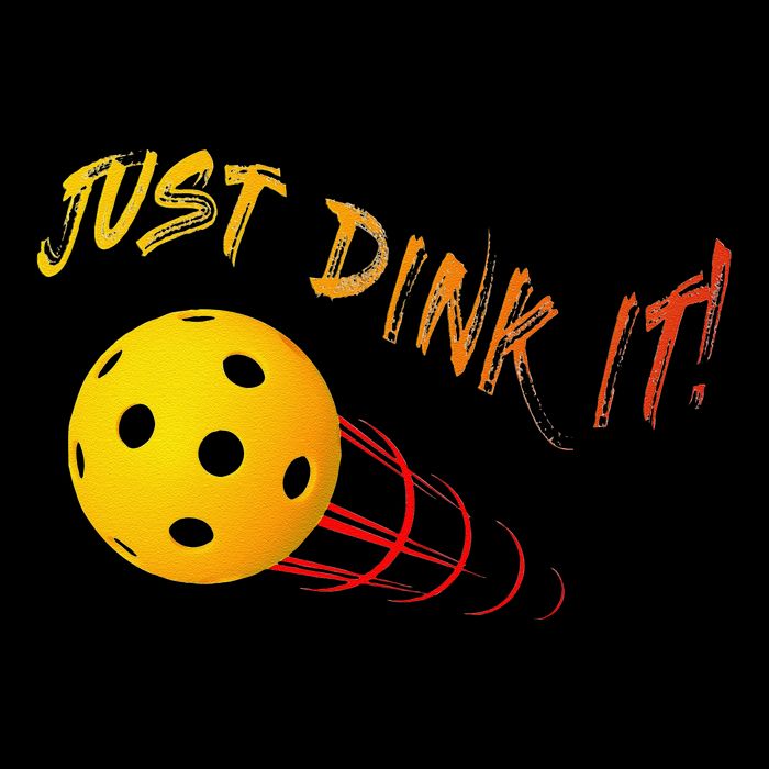 Just Dink It Funny Pickleball Flat Bill Trucker Hat