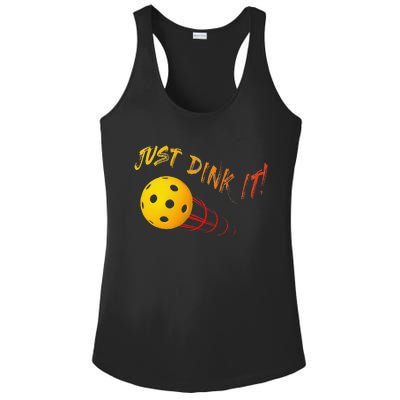 Just Dink It Funny Pickleball Ladies PosiCharge Competitor Racerback Tank