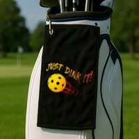 Just Dink It Funny Pickleball Golf Towel