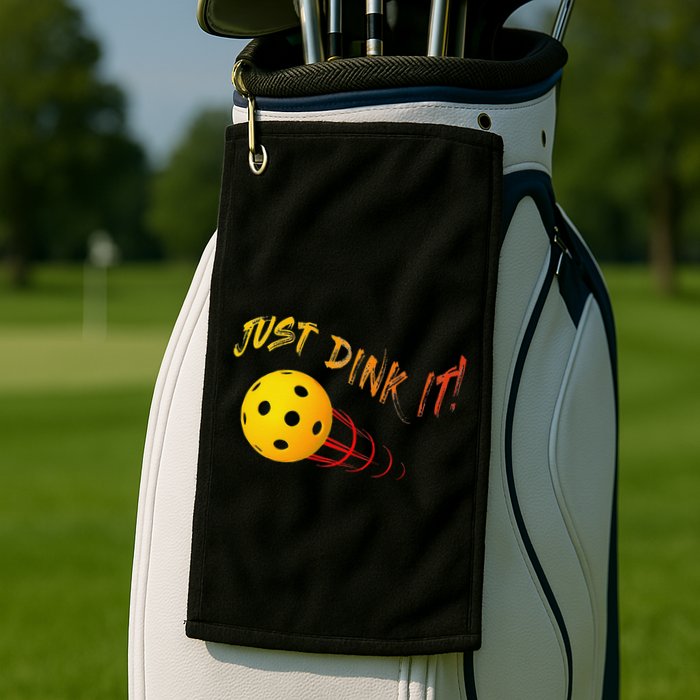 Just Dink It Funny Pickleball Golf Towel