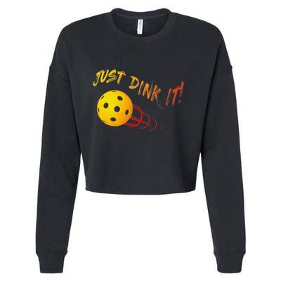 Just Dink It Funny Pickleball Cropped Pullover Crew