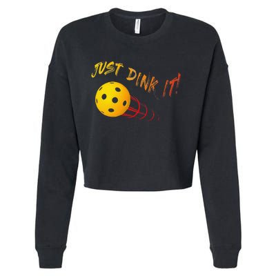 Just Dink It Funny Pickleball Cropped Pullover Crew