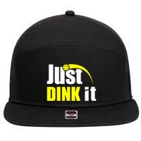 Just Dink It 7 Panel Mesh Trucker Snapback Hat