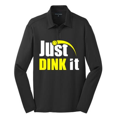 Just Dink It Silk Touch Performance Long Sleeve Polo