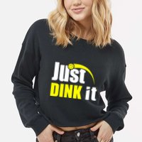 Just Dink It Cropped Pullover Crew