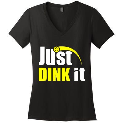 Just Dink It Women's V-Neck T-Shirt