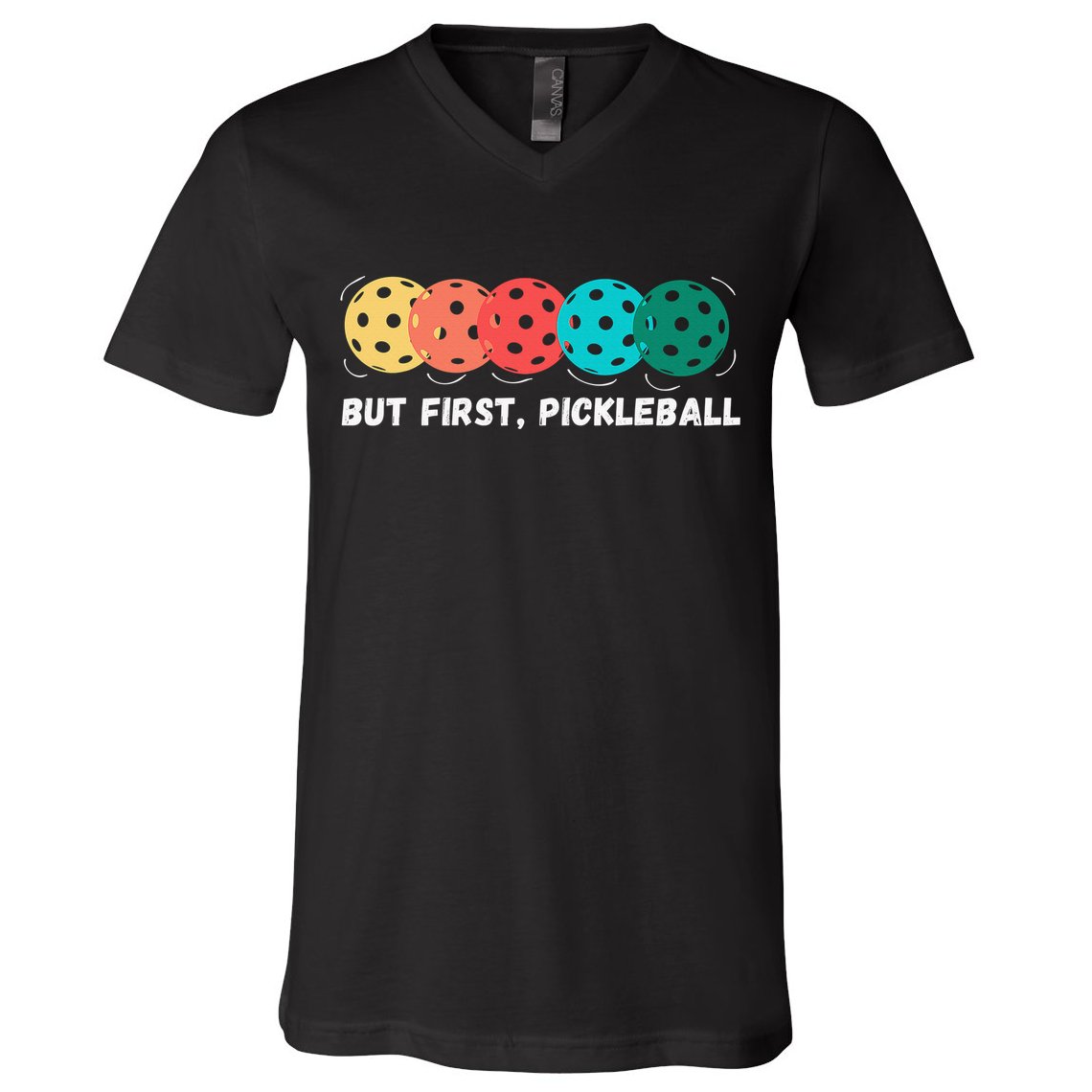 Just Dink It Funny Pickleball Pickle Ball V-Neck T-Shirt
