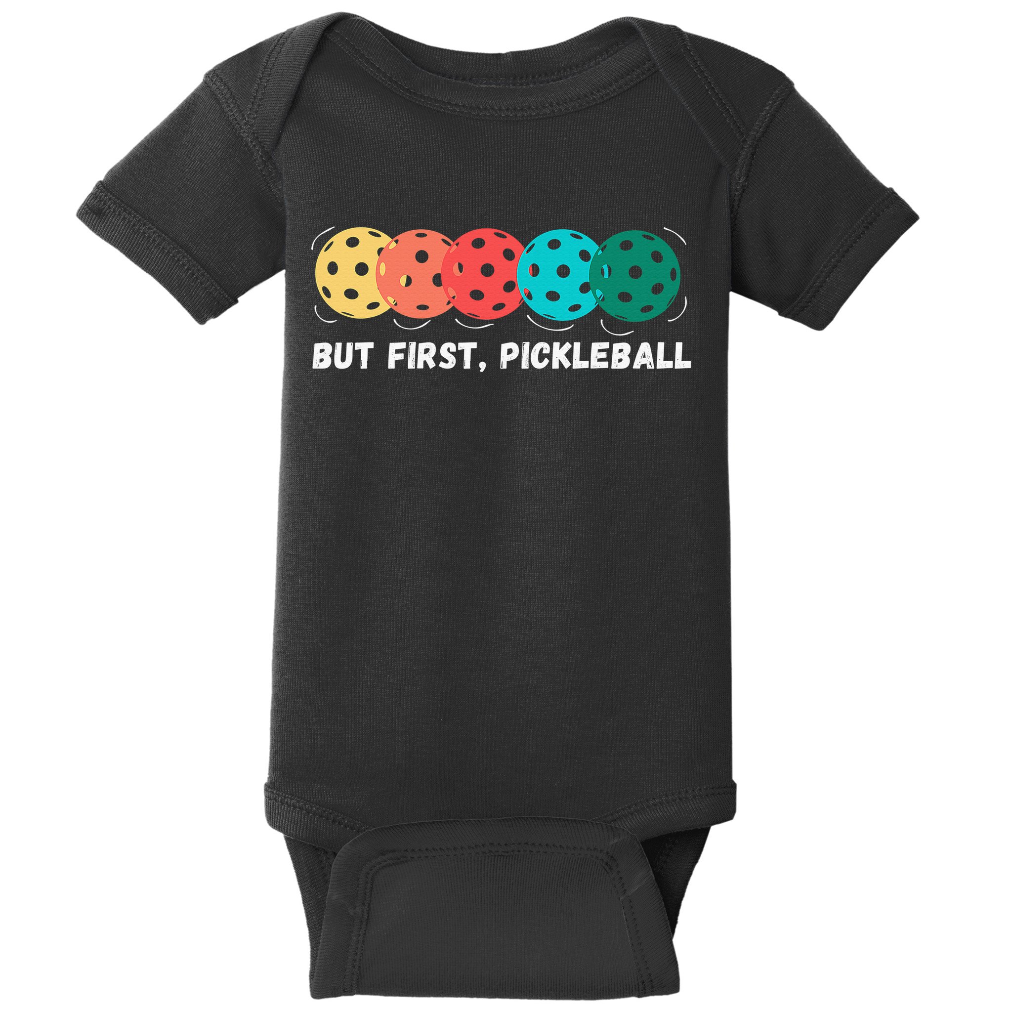Just Dink It Funny Pickleball Pickle Ball Baby Bodysuit