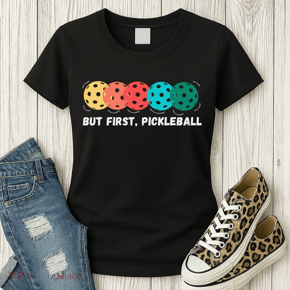 Just Dink It Funny Pickleball Pickle Ball Womens T-Shirt
