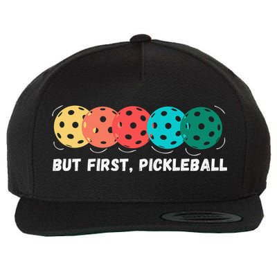 Just Dink It Funny Pickleball Pickle Ball Wool Snapback Cap