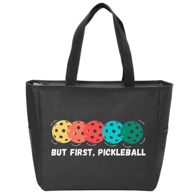 Just Dink It Funny Pickleball Pickle Ball Zip Tote Bag