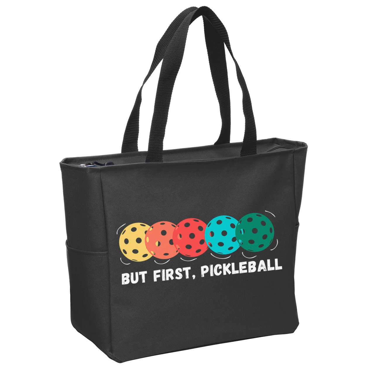 Just Dink It Funny Pickleball Pickle Ball Zip Tote Bag