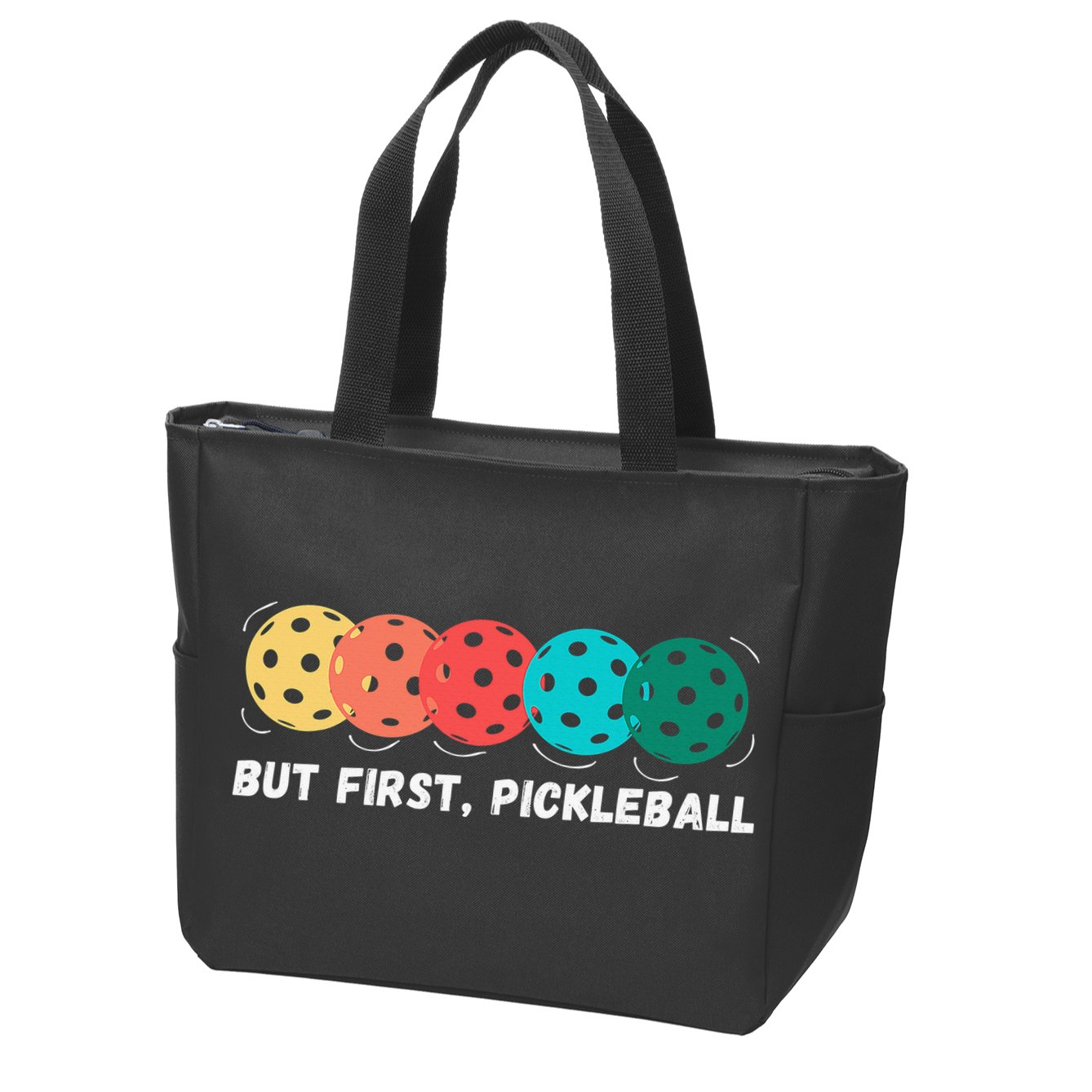Just Dink It Funny Pickleball Pickle Ball Zip Tote Bag