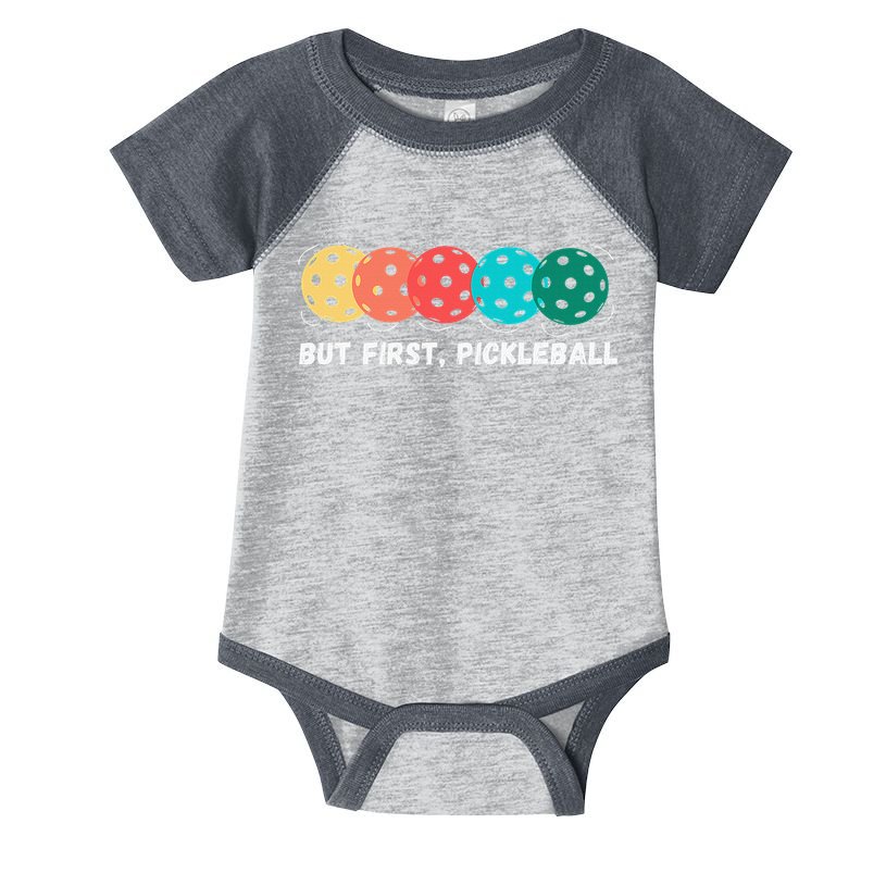 Just Dink It Funny Pickleball Pickle Ball Infant Baby Jersey Bodysuit
