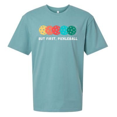 Just Dink It Funny Pickleball Pickle Ball Sueded Cloud Jersey T-Shirt