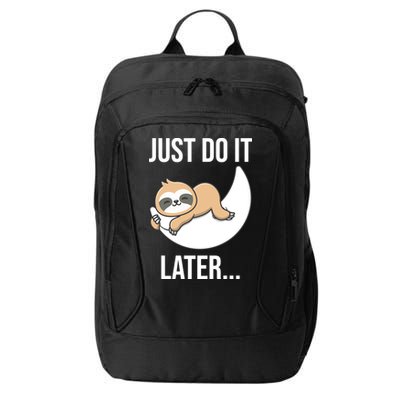 Just Do It Later Sloth City Backpack