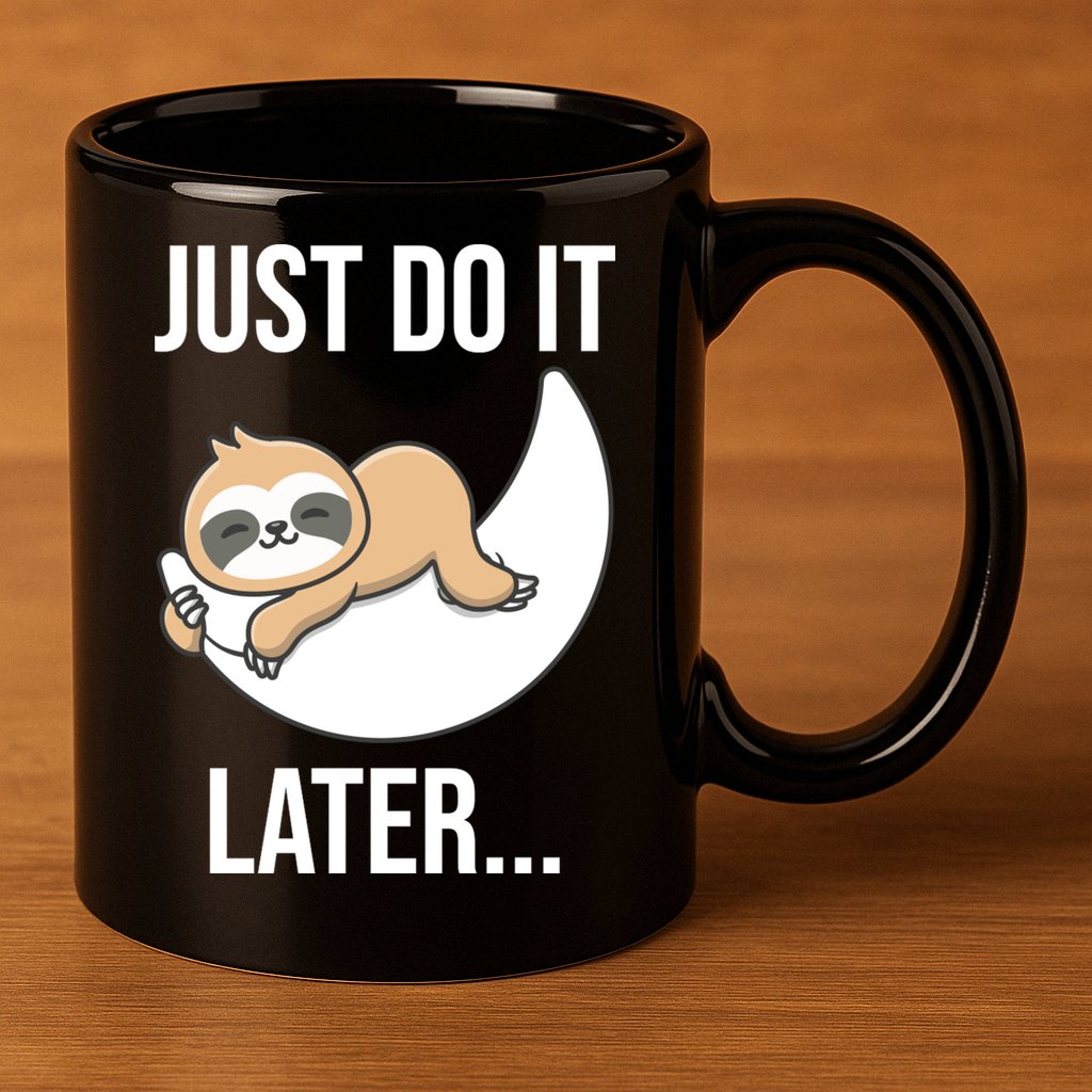Just Do It Later Sloth 11oz C Handle Ceramic Mug