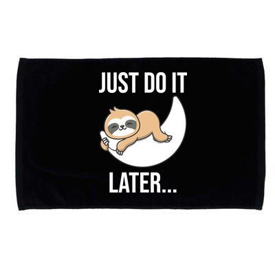 Just Do It Later Sloth Microfiber Hand Towel