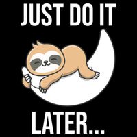 Just Do It Later Sloth Wool Snapback Cap