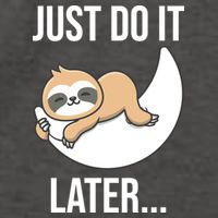Just Do It Later Sloth Vector Backpack