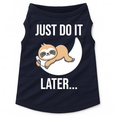 Just Do It Later Sloth Doggie Tank