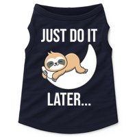 Just Do It Later Sloth Doggie Tank