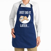 Just Do It Later Sloth Apron