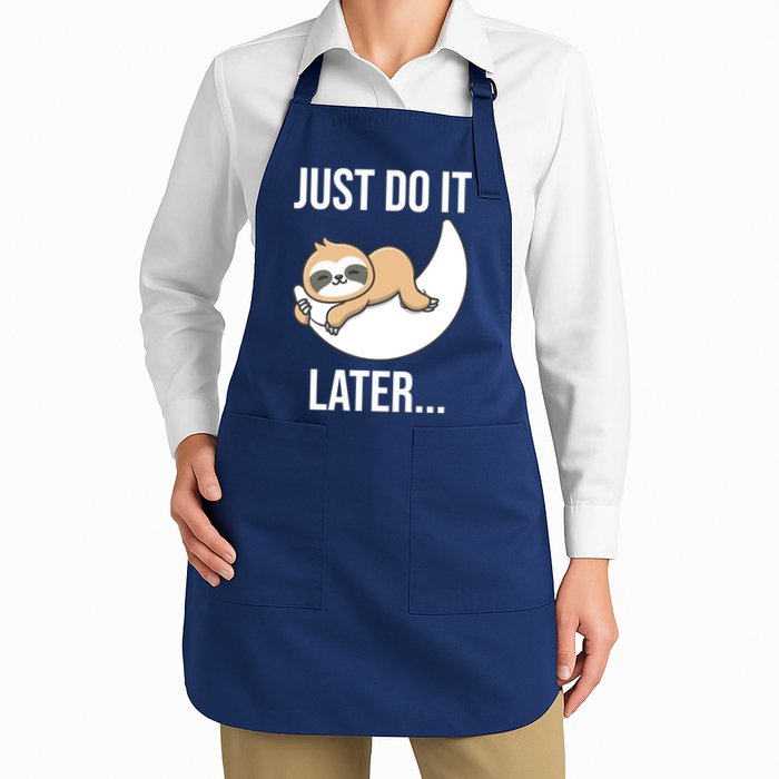 Just Do It Later Sloth Apron