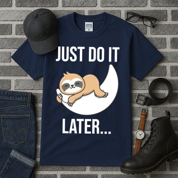 Just Do It Later Sloth Tall T-Shirt