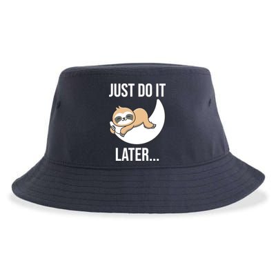 Just Do It Later Sloth Sustainable Bucket Hat
