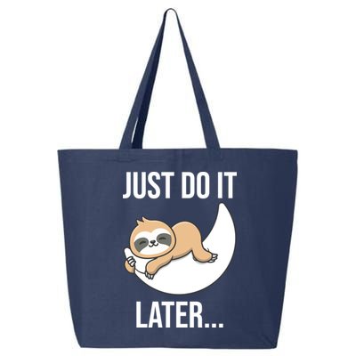 Just Do It Later Sloth 25L Jumbo Tote