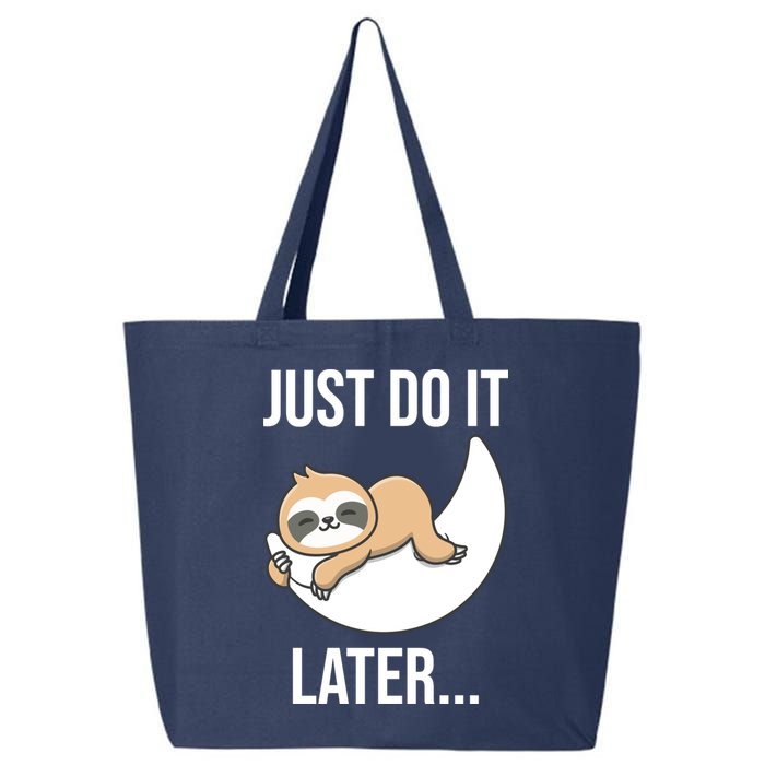 Just Do It Later Sloth 25L Jumbo Tote