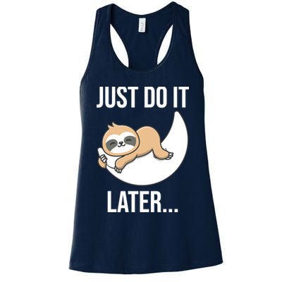 Just Do It Later Sloth Womens Tank Top