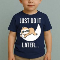 Just Do It Later Sloth Toddler T-Shirt